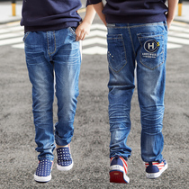 2021 boys jeans spring and autumn trousers high waist stretch boys pants casual pants autumn jeans