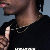 CHALAVRODW silver rope chain 925 sterling silver twist necklace for men and women choker