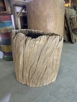 Yunnan weathered wood decoration wooden barrel hollow turtle avoiding cave dry landscape