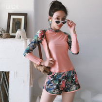 Swimsuit Shade for slim three sets Long sleeves Sexy cute day ensemble Sweet Girl Conservative Student Swimsuit