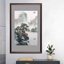 Ingenuity Su embroidery landscape pavilion Home decoration hanging painting embroidery silk