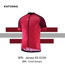 KATUSHA Swiss men mens spring summer short sleeve riding clothing wine red ICON endurance series