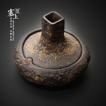 Antique creative pagoda pan incense burner Buddha equipment purple sand incense burner ceramic incense burner agarwood sandalwood stove home furnishings