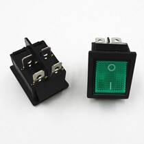 kcd4 4-foot illuminated boat switch Green 15A250VAC 4-foot 2-speed illuminated rocker power switch