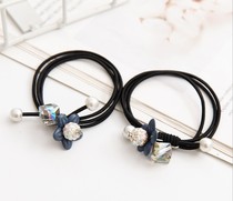 Korean version of minimalist headwear Pearl Hair Circle Fashion Cute Little Freshener female tearhead leather fascia headwear hair ring