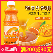 Fresh mango juice concentrate high mango juice 9 times beverage slurry 840ml green mango juice concentrate