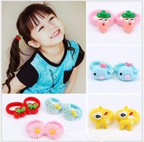 Childrens hair accessories headband Cartoon little girl rubber band Girl hair accessories Baby does not hurt rubber band hair circle Hair rope headdress