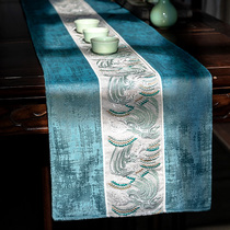 (Manyuan) Light luxury new Chinese table table table flag high-end model room TV cabinet tea table long tea flag tablecloth