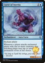 The Mangus commander collection English Curse of Inertia dull Curse