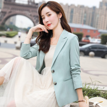 Socialite suit jacket female spring and autumn thin temperament Joker small suit professional suit College student interview suit