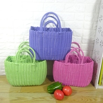 Plastic Buy Vegetable Basket Handbag Handbasket Shopping Basket Large Pet Basket Needle Wire Basket Woven Bath Basket Bath Swimming Basket