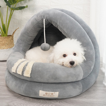 Kennel Small dog Closed four seasons universal teddy nest dog house Winter warm dog bed Pet dog supplies