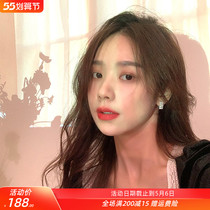 Ear Nails 2022 New Tide Actresses Pure Silver Superior Temperament Brief Ear Accessories Small And Delicate Ultra Fairy Full Drill Earrings