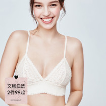 Curious Lady Lingerie Woman No Steel Ring Style Bra Lace Sexy Ultra Slim Triangle Cup Lady Sexual Apologetic Bra