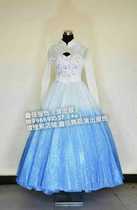 2020 new choral suit singer acting out to host ceremonial performance Costume Group Dance Long Gradient Color Dance Suit