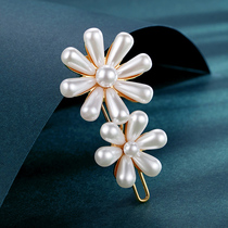 Xiaoxiang wind Korean ins Pearl hairclip frog clip BBB clip side clip clip bangs Net red hair clip clip