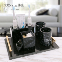 Minimalist bathroom with five sets of toiletries Wash Suit Fashion Creative Wedding bathroom Tooth Bathroom Wash and toothbrushing cup