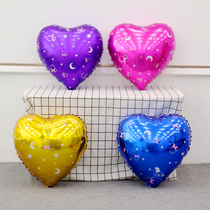 Childrens birthday party party 18 inch love five-pointed star aluminum film balloon decoration layout