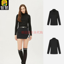 South Korea PXG golf long sleeve woman 21 autumn high collar fashion 100 lap stretch comfortable and breathable sports T-shirt