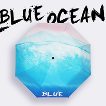 Pink Beach Ins Wind Sweetness Beach Umbrella Sun Protection UV Sun Umbrella Women Sunny 3-fold Umbrella