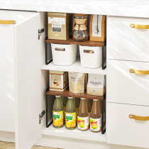 Yushijia living room black wooden tea can decoration storage rack cabinet Book magazine finishing shelf