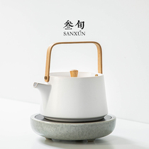 Three-year electric pottery stove tea maker household tea stove special kettle ceramic cooking teapot set