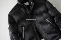 G FOR INNERTHOUGHT GOOSE DOWN STITCHING LEATHER DOWN JACKET MENs SHORT