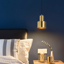 Bedside chandelier Nordic restaurant chandelier three glass lamps bar table small chandelier modern simple creative bedroom lamp