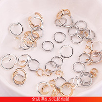 Single ring open C-ring Iron ring diy jewelry accessories Material Beaded Hand connecting ring Connecting pendant Small object