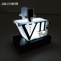 Junjie LED charging bar VIP desk lamp reserved lamp Club KTV card holder Reserved brand luminous booking station card