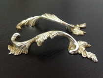 Antique Silver Handle Retro European Furniture Cabinet Door Coffee Table Drawer Handle 64mm Phoenix Tail Handle