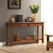 Solid wood porch table Chinese porch table several against the wall table retro porch cabinet sofa back cabinet