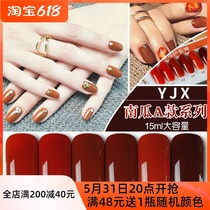 Nail Polish Gum Clay Orange Brown Pumpkin Color Medecine Gel Removable Phototherapy Cordone Autumn Winter Pop Brick Red