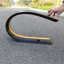 Rubber wire trough reduction band indoor and outdoor wire plate anti-tread cable protective belt with pressure line overpressure line deceleration belt