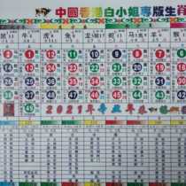 2021 Toto Zodiac card Hong Kong Taiwan Macau universal wave color five elements reference table