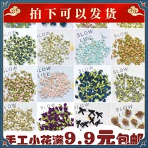 (Silk Ribbon Roseflower Handmade Bow) DIY Accessories Clothing Underwear Underwear Decoration Small Bow