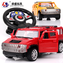 Remote control off-road vehicle birthday gift Hummer car remote control car children toy car boy charging electric can open the door