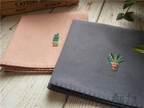 Small fresh cotton fleshy embroidered handkerchief handkerchief to send boyfriend and girlfriend girlfriend birthday gift DIY material pack