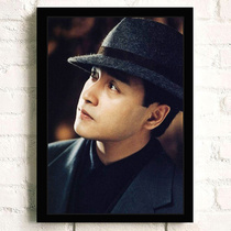 leslie Cheung photo frame poster solid wood table hanging mural stickers brother leslie same souvenir surrounding photos