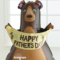 American Foil Children Adult Birthday Party Decorations Festive Arrangement Little Bear Foil Balloons Fathers Day