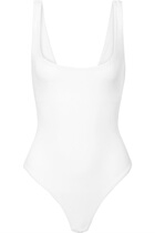 ALIX 2021 new white stretch jersey womens one-piece tights