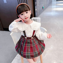 Girl Spring Clothing Dress Dress 2022 New Spring Autumn 3 Female Baby Princess Dresses 4 Childrens College Wind Skirts