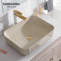 American retro art table basin wash basin home bathroom ceramic basin sink Nordic