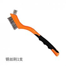Copper wire wire brush steel copper iron hard brush Wenplay walnut gap cleaning industrial household kitchen long handle small brush
