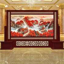 Chinese solid wood screen partition living room Hall entrance Entrance Door Company unit hotel office decoration seat screen