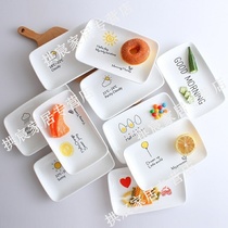 Cute dining table breakfast plate posing plate photographer dining with shallow mouth simple pastry white dish display