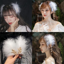 Net red ultra-fairy hair hairpin hairpin Hairpin Bridal son Fairy Sideclip Girl ancient Wind Han clothes clip headwear