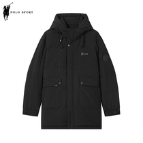 Polo Sport medium long mens feather suit autumn and winter new outdoor casual sports work with duckwolf coat male