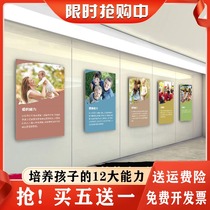 Kindergarten classroom decoration Campus wall layout Inspirational slogans Tutoring class posters Training institutions hanging paintings
