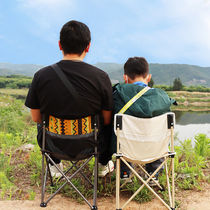 Portable folding chair outdoor camping picnic park car train station queue camping backrest fishing chair